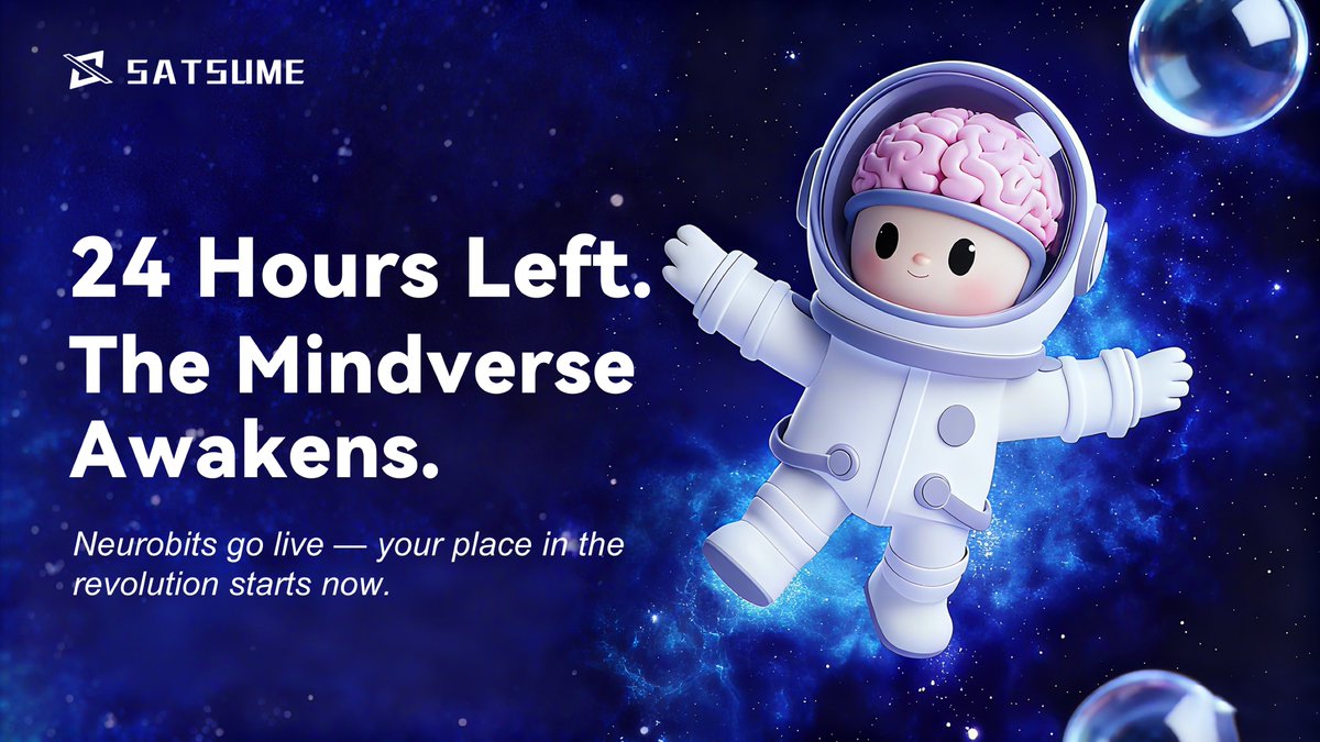 The Mindverse stirs. Neurobits are no longer dormant⚡️

In 24 hours, the Genesis Era begins.

Neurofolk — are you ready to evolve? 🚀
#Satsume #Neurofolk