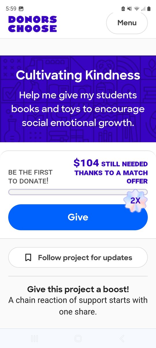 I want to give my students the tools they need to succeed. Please consider donating to our project. Right now there is a 2x match.
donorschoose.org/project/cultiv…