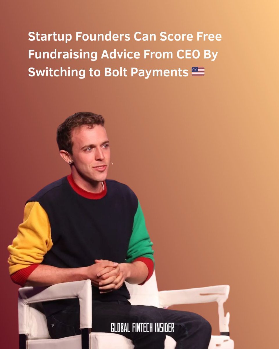 Startup founders can get free fundraising advice from <a href="/ryanbreslow/">Ryan Breslow</a> (pictured below), CEO of US checkout and payments company <a href="/bolt/">Bolt</a>, if they switch to his platform.

Breslow said founders who confirm they’ve moved their payments to Bolt will receive 30 minutes of personalized