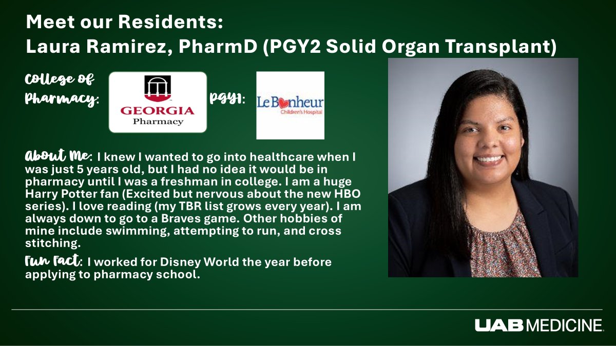 UAB Hospital Pharmacy Residency tweet media