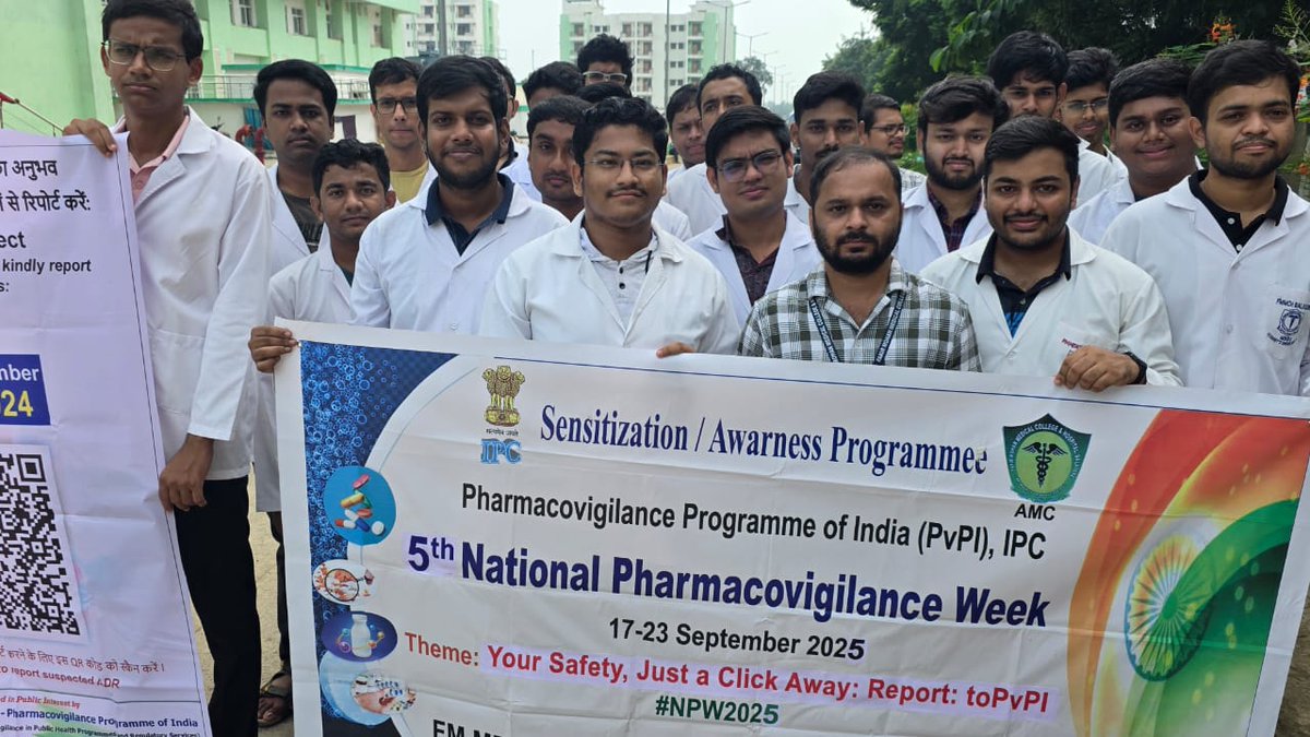 #5th_National_Pharmacovigilance_Week #NPW2025
#Activities 22.09.2025 | <a href="/FmmchBalasore/">FMMCH Balasore</a>
#Creating_Awareness
📌 Your Safety, Just a Click Away
💊 ADR reporting via PvPI Toll-Free Number
🙌 Awareness among Doctors, Staff &amp; Students.

 #DrugSafety #PatientSafety