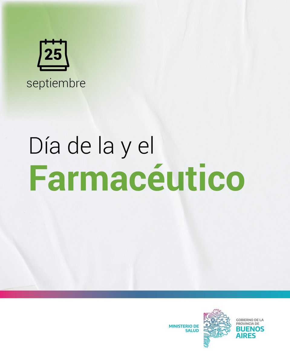 Las y los farmacéuticos trabajan en la investigación, elaboración, control y dispensa de medicamentos, promueven su uso responsable y garantizan el acceso seguro de productos aplicados a la promoción sanitaria y prevención de enfermedades.

¡Gracias por su labor, feliz día! 💊