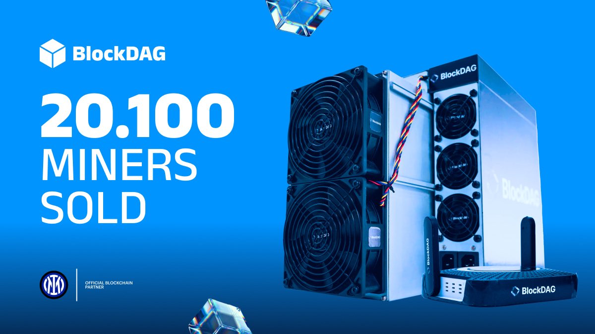 20.100 MINERS SOLD! 👩‍🚀 ⚡️The BlockDAG community keeps expanding, proof  of unstoppable trust and demand. 🌍Every miner sold is another step toward  reshaping the future of crypto. 💎 👉https://t.co/LUh7f9l1kJ #BlockDAG  #Presale #Crypto #