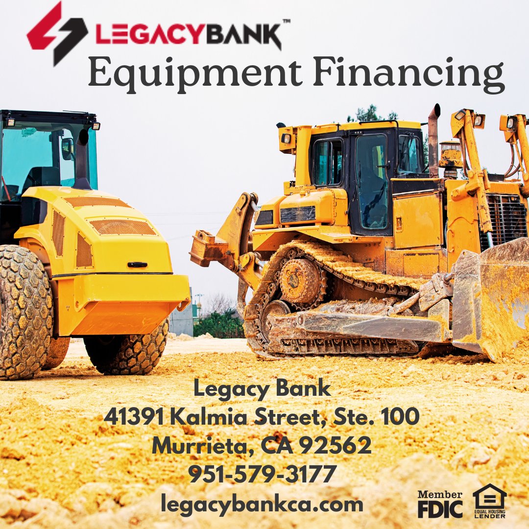Purchase computers, machinery, equipment or vehicles you need to conduct and grow your business. #LegacyCares #LegacyBankCa #LegacyCommunityFirst #BuildingLegacies #BetterBankingWithLegacy