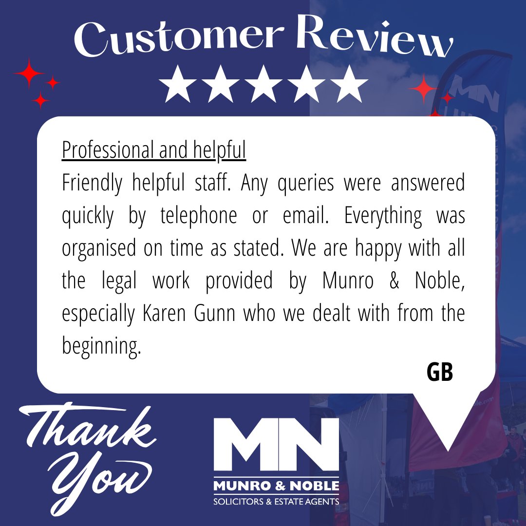 🙌 Thank You Thursday 🙌

Your support means the world to us! From buying &amp; selling 🏘️ to lettings 🗝️ and legal advice 📜⚖️—we are proud to be your trusted team.

👉 Contact us today for any estate agency or legal advice.

🌐 munronoble.com