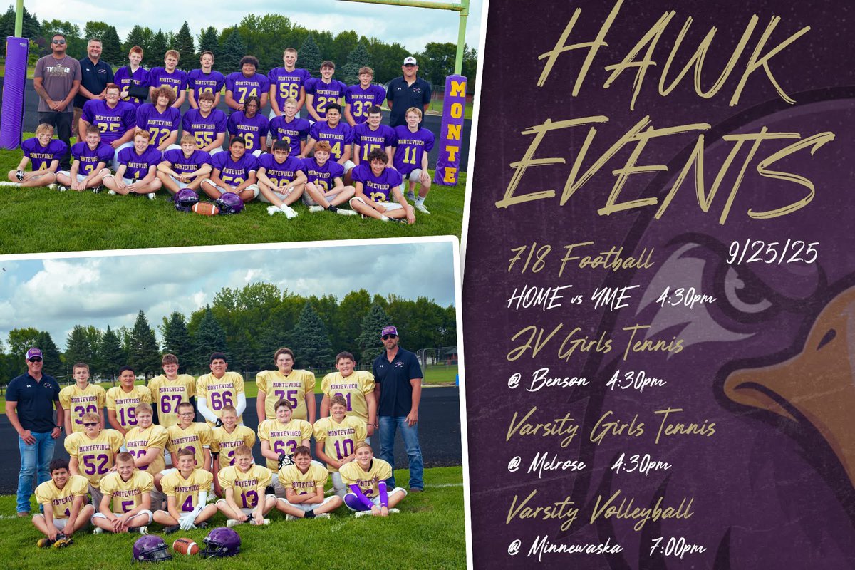 It’s another great day to be a Thunder Hawk! Hawk events for 9/25/25.