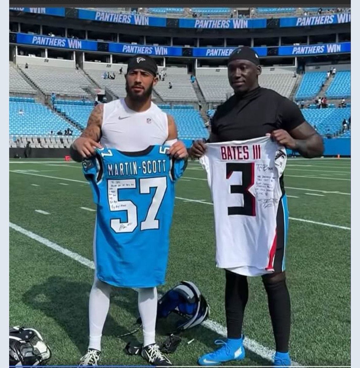 Great to see this.  Bam and JB showing love and appreciation for each other.  The Vet helping the Rookie navigate the path.  #sniderfootballfamily