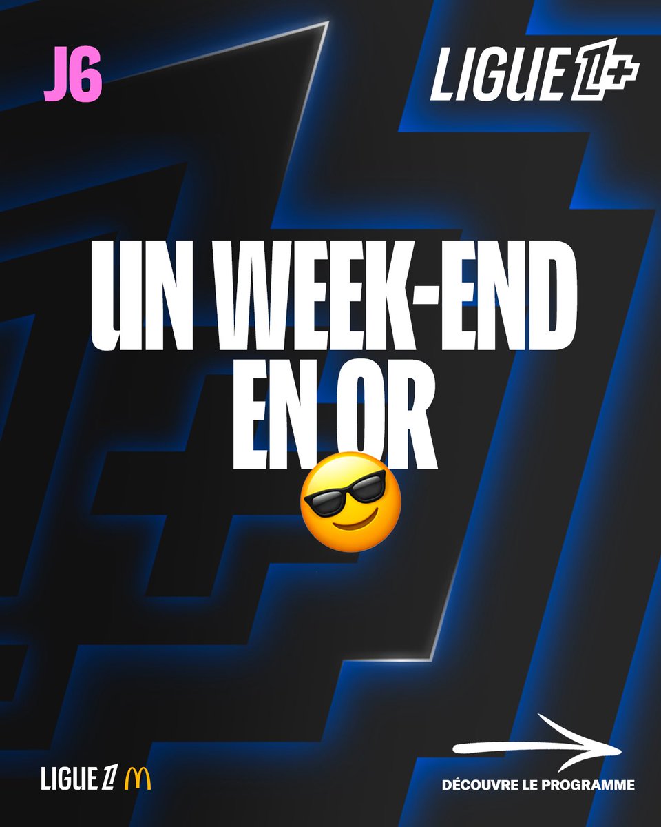 ligue1plus's tweet photo. Un nouveau week-end À NE PAS MANQUER sur les antennes de Ligue 1+ 🍿
Thread 👇 https://t.co/eNQgNwlzpX
