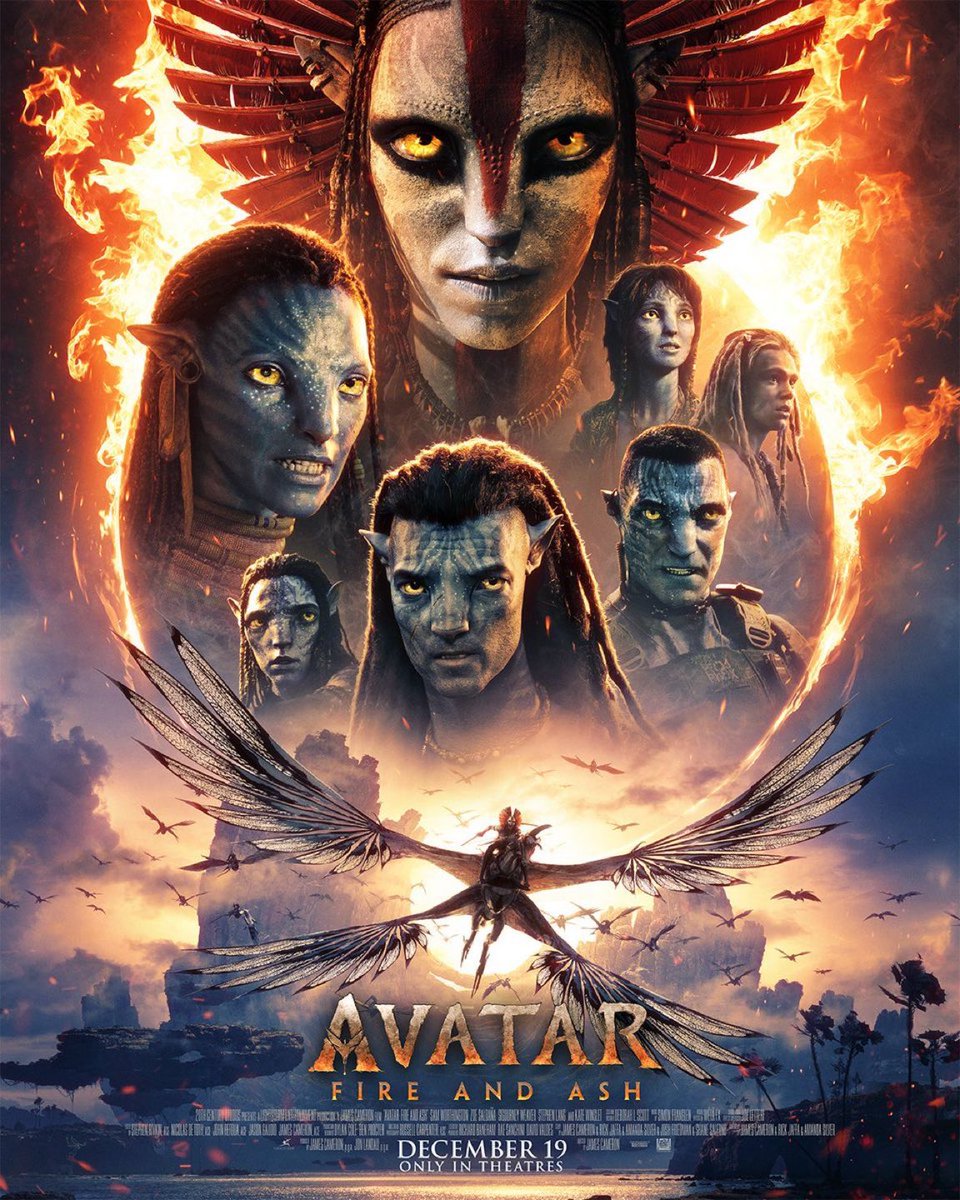 ¡Nuevo póster de Avatar: Fuego y Cenizas! 😱💙