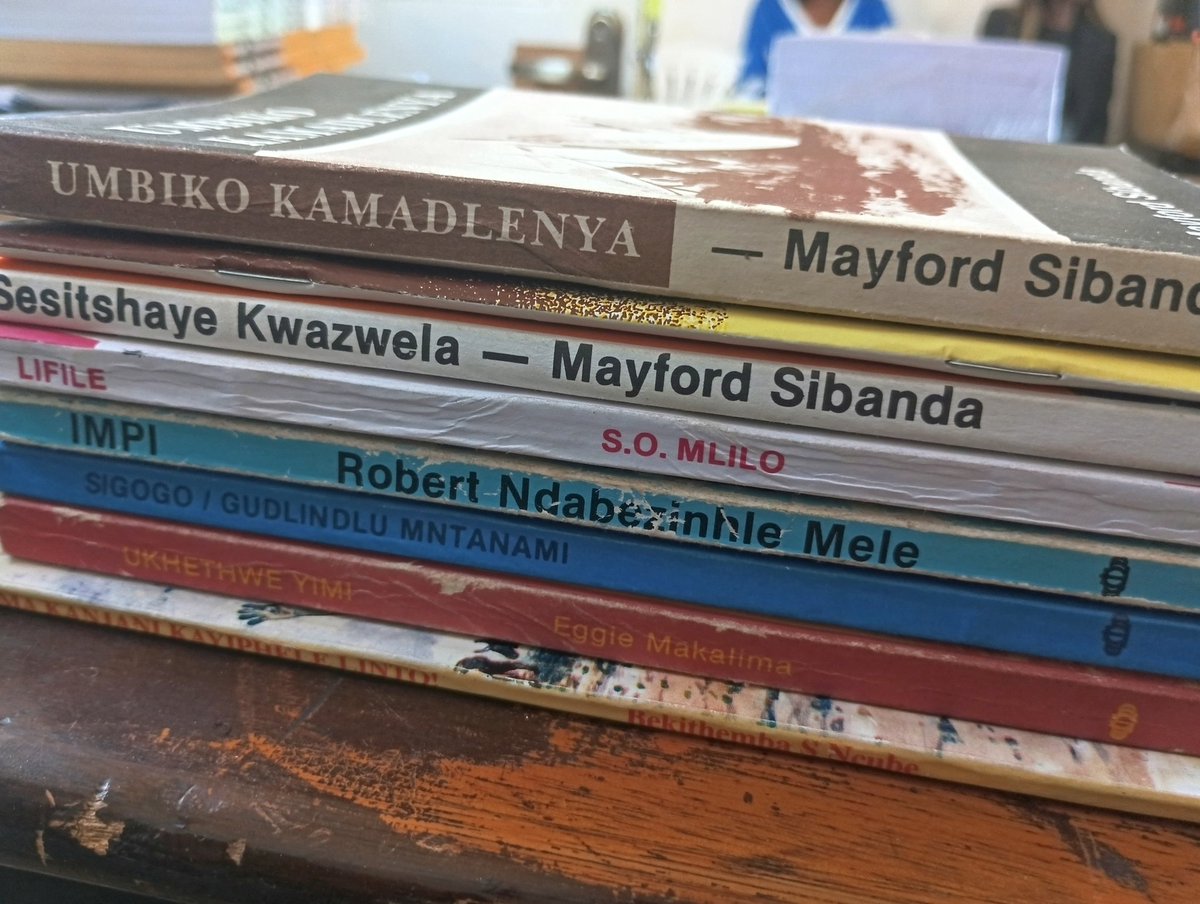 The list of Ndebele novels that Mambo Press will be selling on Saturday at the Intwasa Book Day. Please spread the word