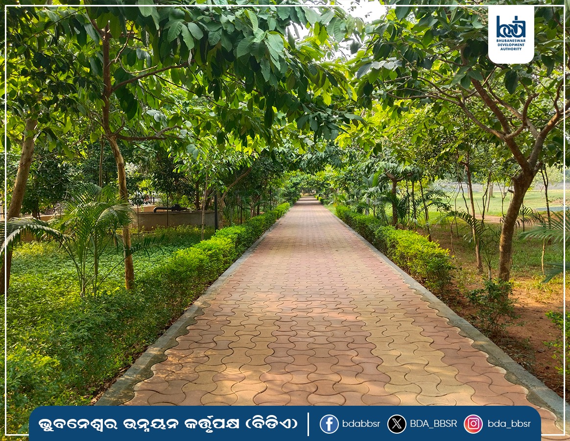 BDA_BBSR's tweet image. ଛୋଟ ପିଲାଙ୍କଠାରୁ ଆରମ୍ଭ କରି ବୟସ୍କ ବ୍ୟକ୍ତିଙ୍କ ଜଗିଂ, ଖେଳାଖେଳି ଓ ଆନନ୍ଦରେ ସମୟ ଅତିବାହିତ ପାଇଁ ବିଡିଏ ପାର୍କଗୁଡ଼ିକ ହେଉଛି ଏକ ଆଦର୍ଶ ସ୍ଥାନ। ଏହାର ଶାନ୍ତ ଓ ସବୁଜ ପରିବେଶ ସମସ୍ତଙ୍କ ମନରେ ଭରିଦିଏ ଏକ ନିଆରା ଅନୁଭୂତି ।
#BDAParks #Bhubaneswar