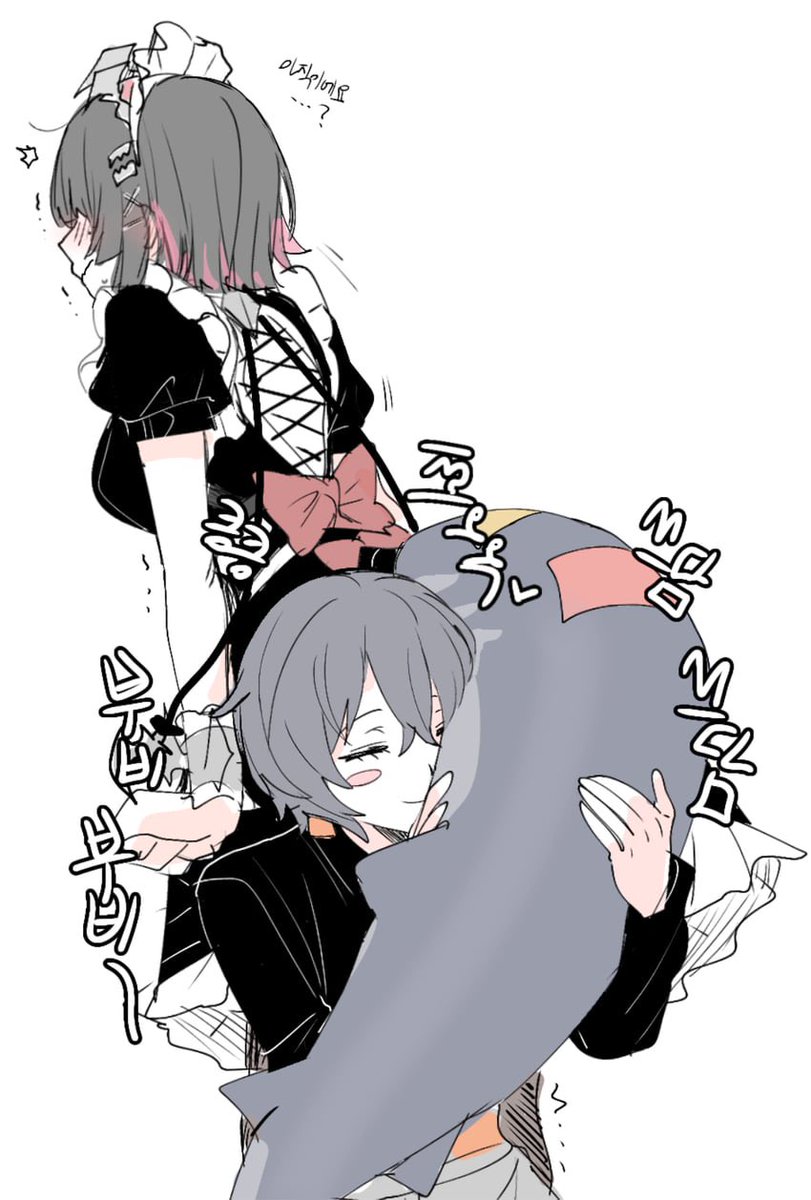 Proxy_Masked's tweet image. The two sides of a cute shark named ellen….. i love both of them hehehe.