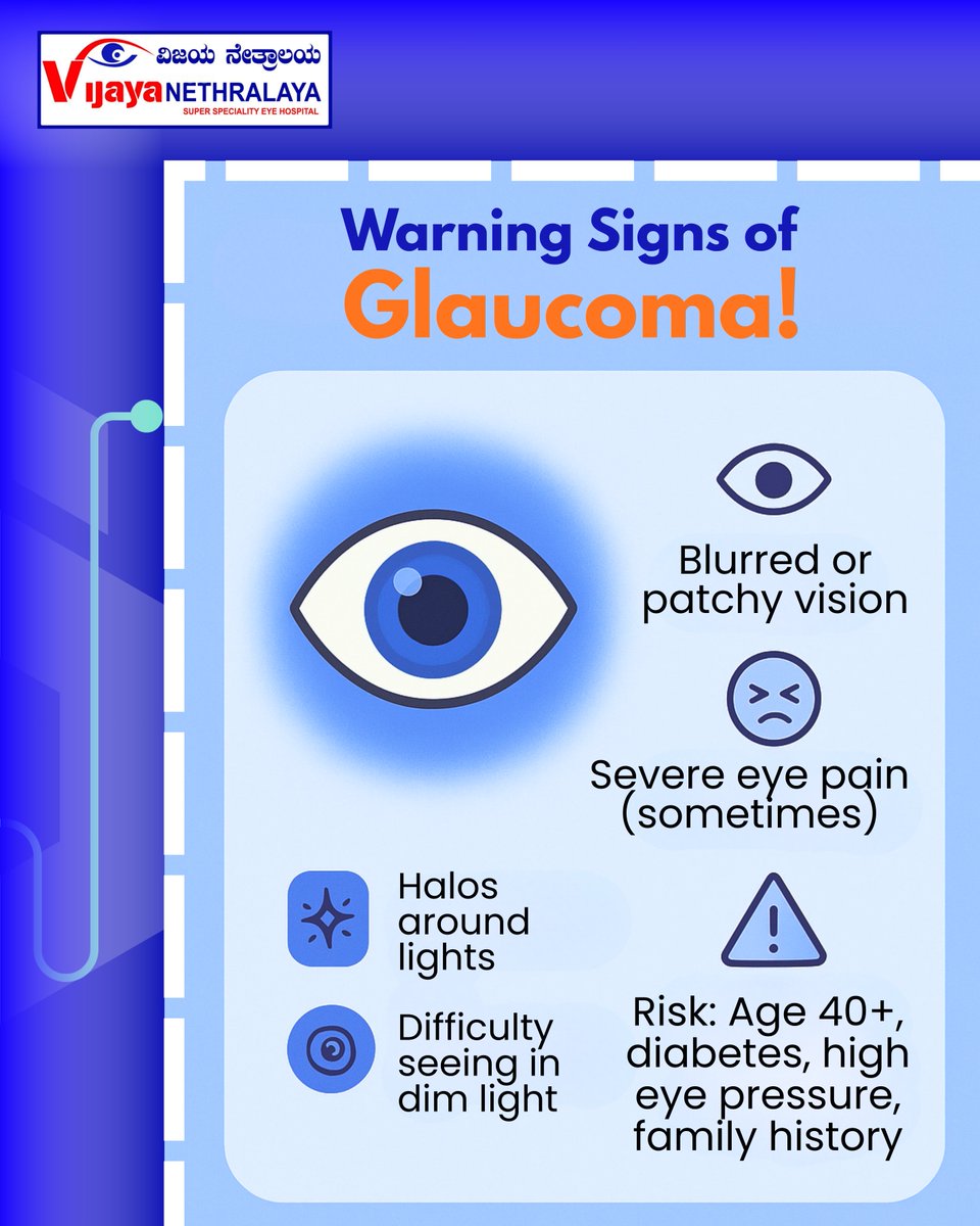 VijayaEyecare's tweet image. 🚨 Glaucoma = Silent thief of vision!
👁️ 12M+ Indians live with it &amp;amp; 50% don’t even know.
💔 Once vision is lost, it can’t be regained.
👉 Get your eyes tested today!
🔗 vijayanethralaya.com/link-in | 📞 917892492098
#GlaucomaAwareness #SaveYourSight #ProtectYourVision