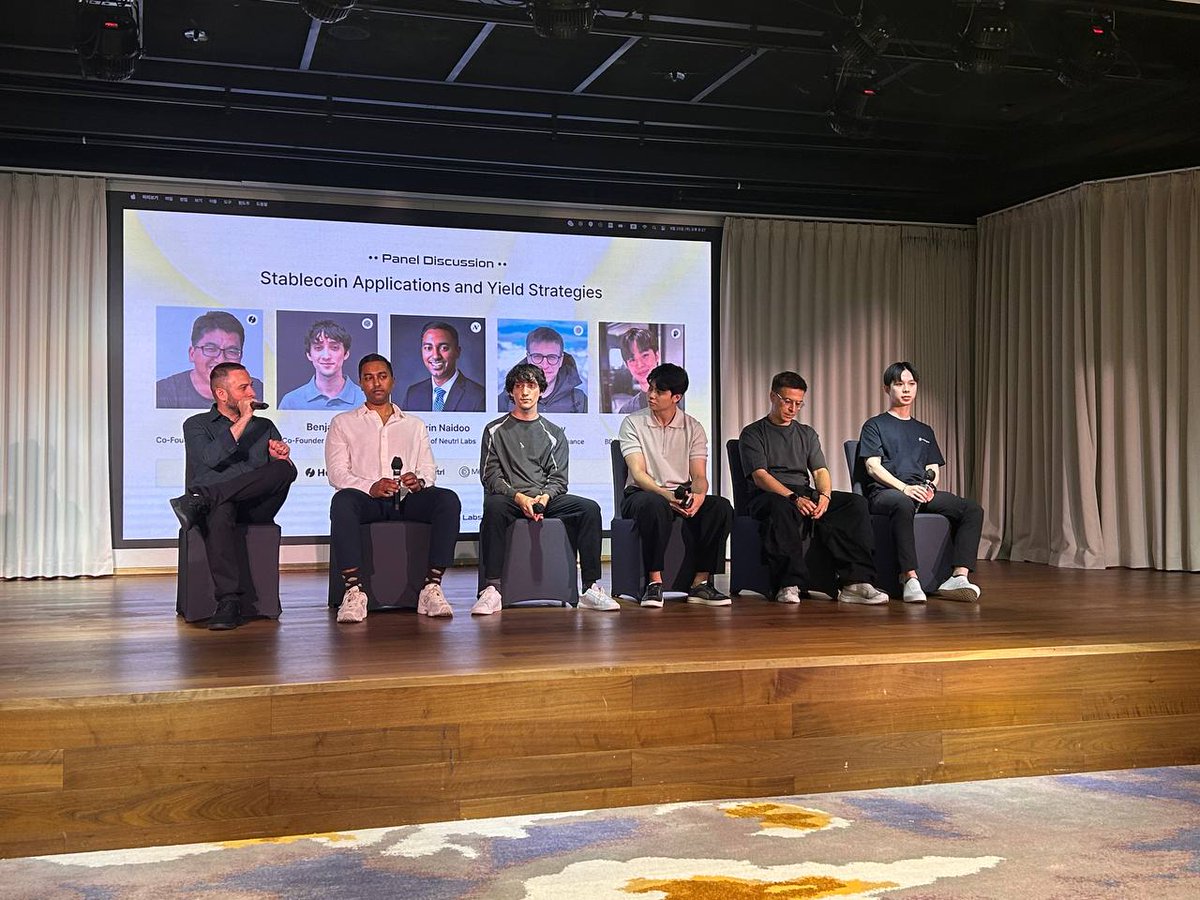 humafinance's tweet image. “1M+ growth potential on stablecoin transaction volume.” by @0xErbil

PayFi will be a driving force in accelerating stablecoins growth on-chain.

Live from Korea RWA &amp;amp; Stablecoin Summit 2025 hosted by @0xundefined_ &amp;amp; @INF_CryptoLab