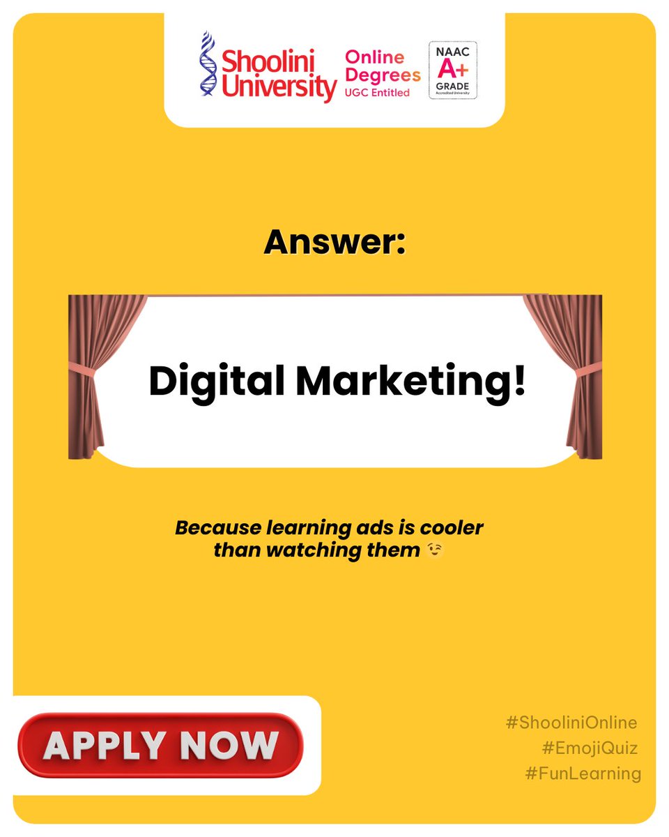 ShooliniO14183's tweet image. Only real Shoolinians know! Guess the most in-demand MBA specialization ↓ Swipe to see the answer. #GuessTheCourse #MBA #DigitalMarketing #ShooliniOnline