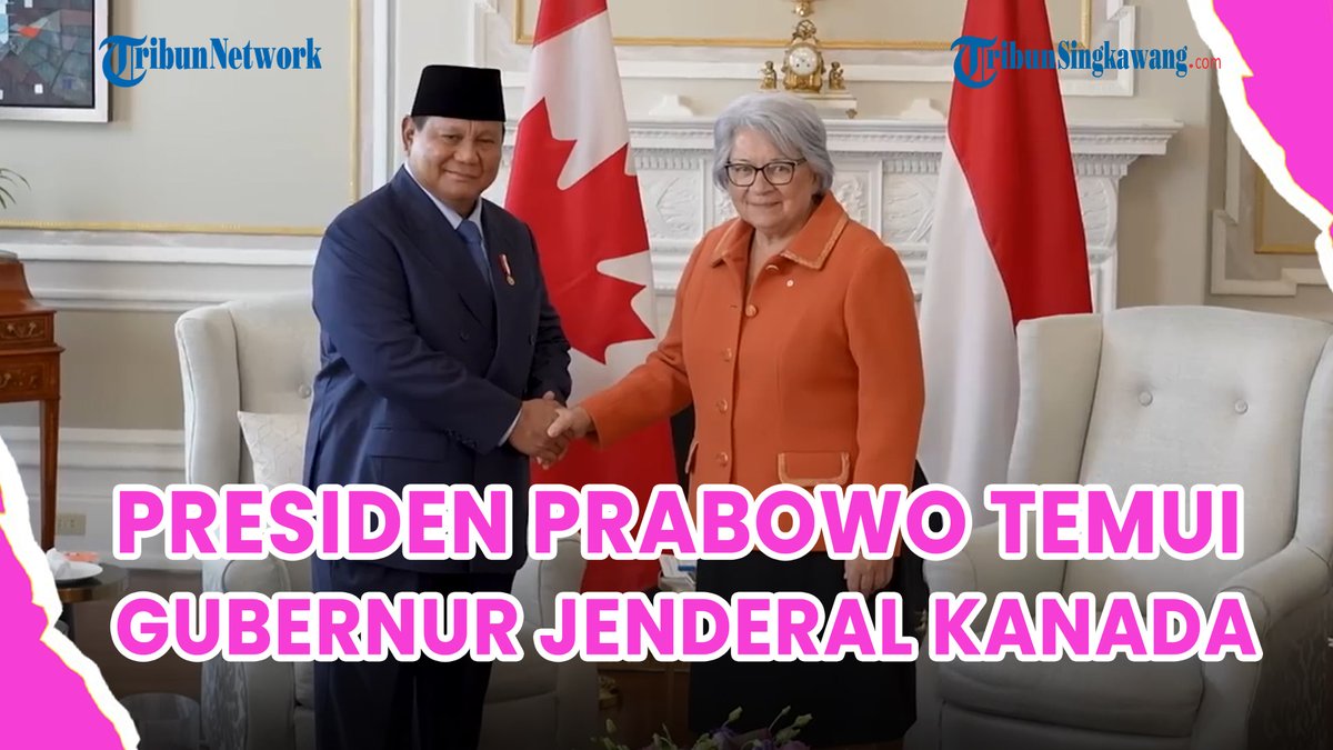 tribunpontianak's tweet photo. ®️🔴 Tiba di Ottawa❗Presiden Prabowo Pertemuan Bilateral Dengan Gubernur Jenderal Kanada Mary Simon
https://t.co/Vb98N0VKbO
#presiden #prabowo #PrabowoSubianto #ottawa #kanada #gubernur #jenderal #canada #marysimon https://t.co/5TnlHMrtQG