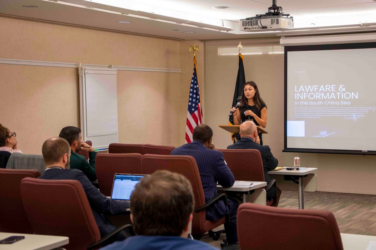 Day one of the 3rd Annual University Colloquium, Dr. Dennis Walters opened the event by discussing the IWC Functional Areas and Junior Scholars presented their topics.
#Scholars #IW #IWC #research #NationalSecurity #Lawfare #grayzone