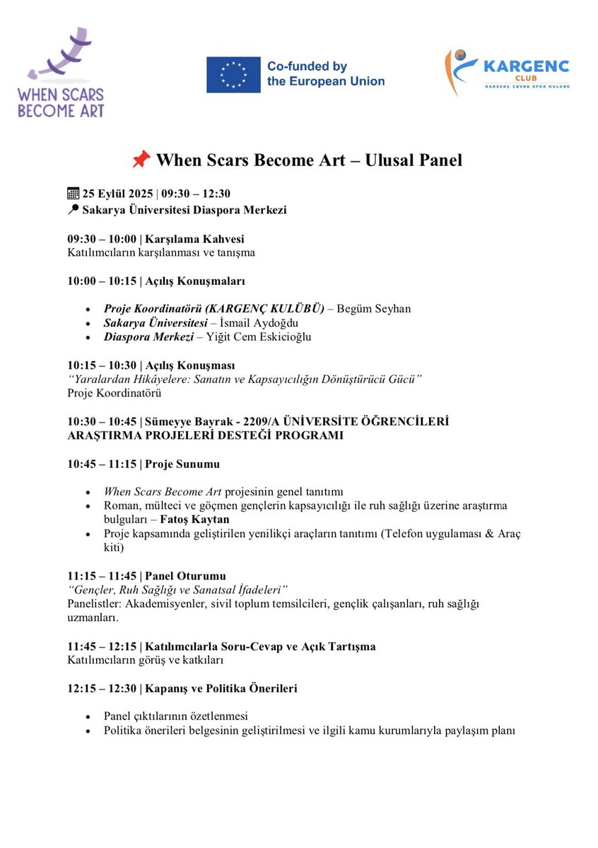 KARGENÇ’in yürütücülüğünde, SAÜ Diaspora Araştırmaları Merkezi’nde proje sunumları,panel oturumları ve katılımcıların politika önerileriyle dolu ve verimli bir panel gerçekleştirdik. 

Katılım gösteren ve katkı sunan tüm hocalarımıza, uzmanlara ve öğrencilerimize teşekkür ederiz.