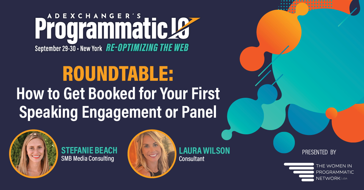 Our CEO, Stefanie Beach, is speaking at Programmatic I/O NY (Sept 29–30) with TWIPN! 🎤 Join her &amp; Laura Wilson for roundtables on booking your first speaking gig + mentorship meetups.

Secure your pass: TWIPN25 → utm.guru/ujao2

#WomenInAdTech #Leadership #Networking