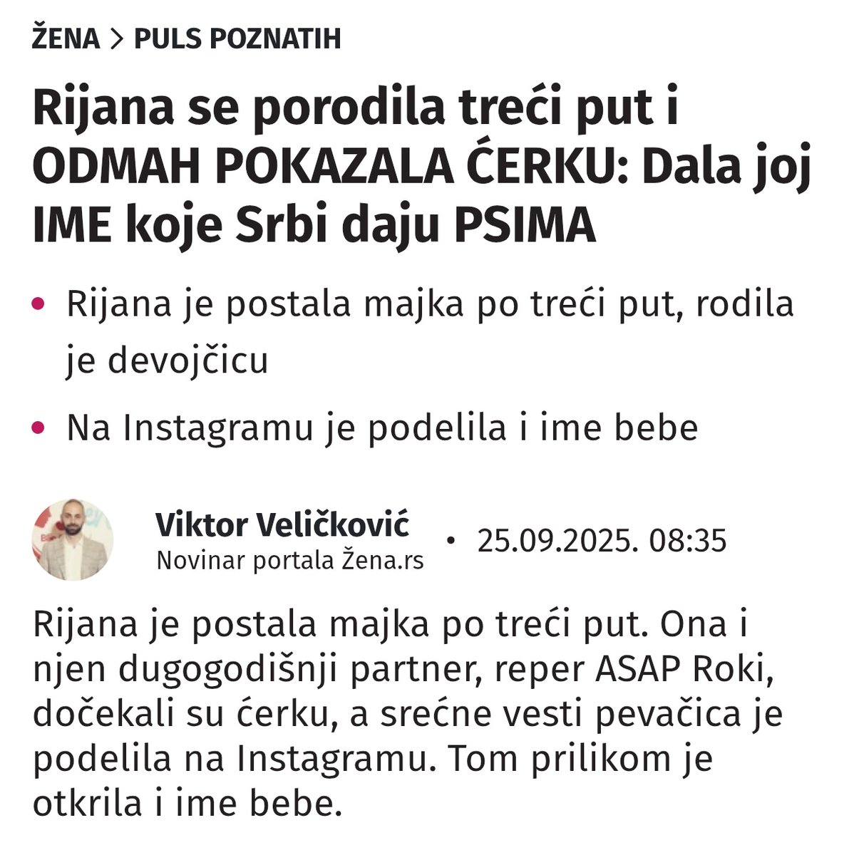 Viktor, novinar kaže