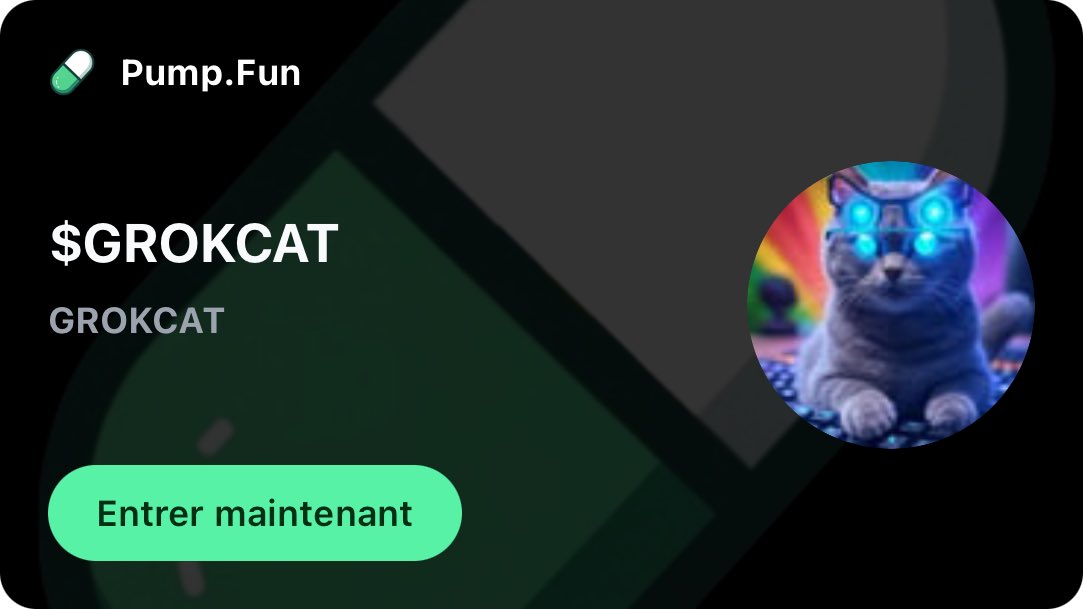 TomuaTopTV's tweet image. The ultimate AI cat inspired by big! Meow memes, predicts pumps and roars on Solana. No rug, just fun. Join the feline pack 🚀 #Grokcat #SolanaMeme

pump.fun/coin/77ejKrzTD…