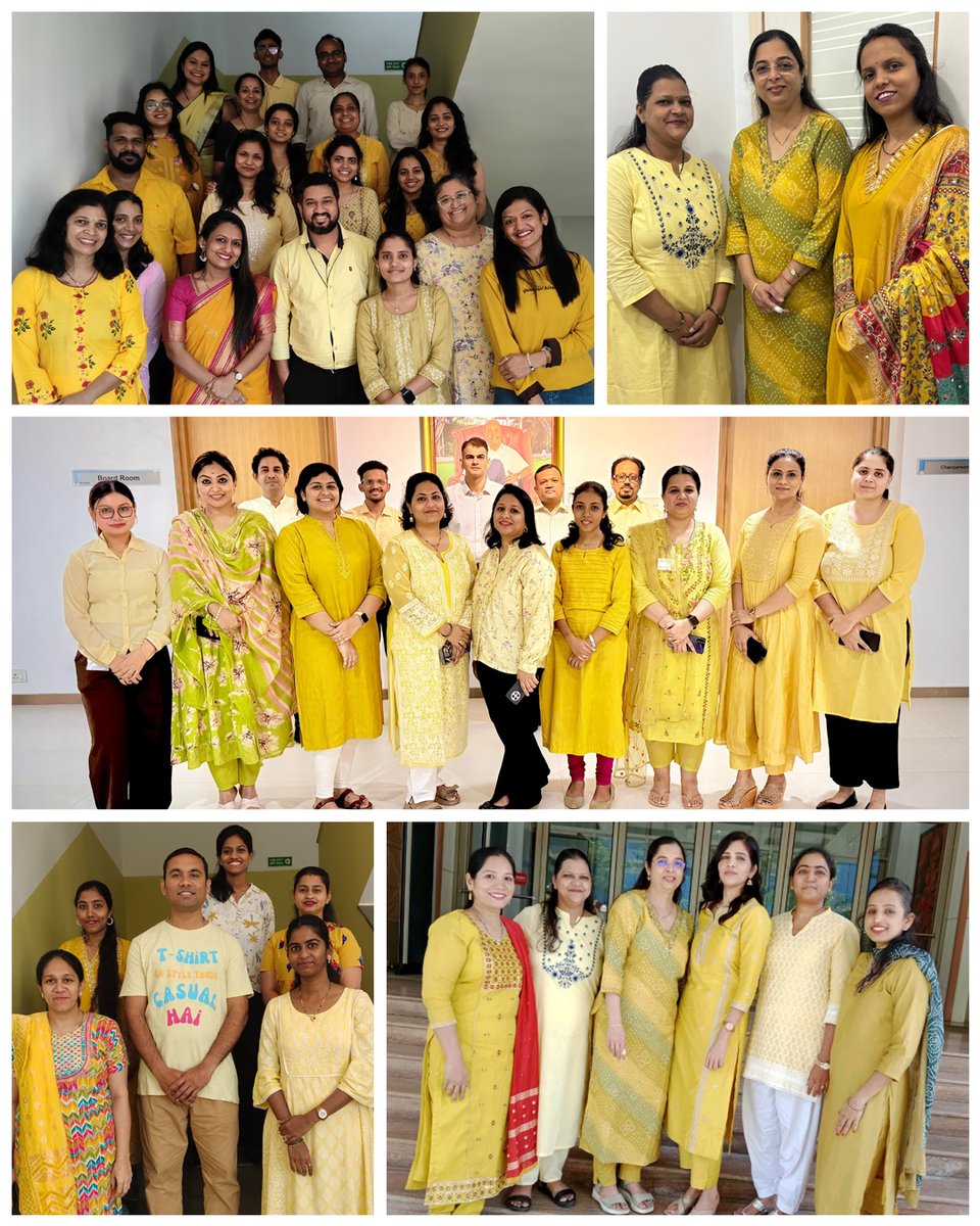 KDAHMumbai's tweet photo. On #Day4 of #Navratri, our team at @KDAHMumbai, lit up the hospital with the festive glow of #Yellow.
#Navratri2025 #FestiveSpirit #KDAHMumbai #NavratriCelebrations #ColoursOfNavratri #FestiveVibes #LifeAtKDAH https://t.co/AWADfqAFAy