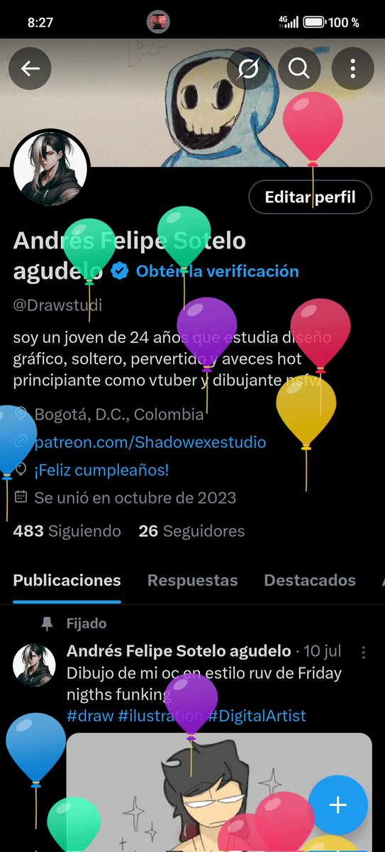 Woow globos hoy es mi cumpleaños