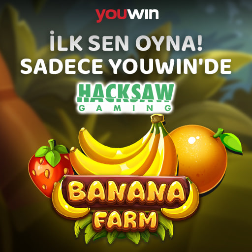Youwin_Tr's tweet photo. 🔥 İLKLER HER ZAMAN YOUWIN'DE!

🍌 Hacksaw Gaming'in Banana Farm oyunu, erken erişim fırsatıyla sadece youwin'de.

💰 Giriş yap, oyna ve kazanmaya başla. https://t.co/V7Izxd33Hi

#yatırımcı #kripto #workhard #slot https://t.co/Q5GwQ0cH4c