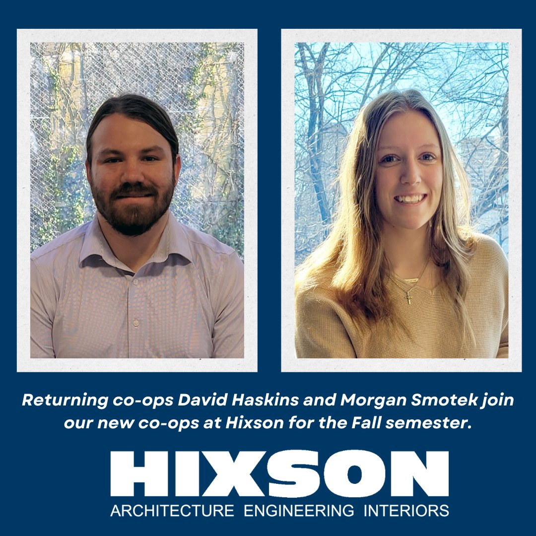 Hixson is pleased to welcome our co-ops for the Fall term, including the two returning students shown here, David and Morgan! Find out more about all of our co-ops and what their roles are for this semester at bit.ly/4nkP4eH
#welcome #cooperativeeducation #CareerGrowth