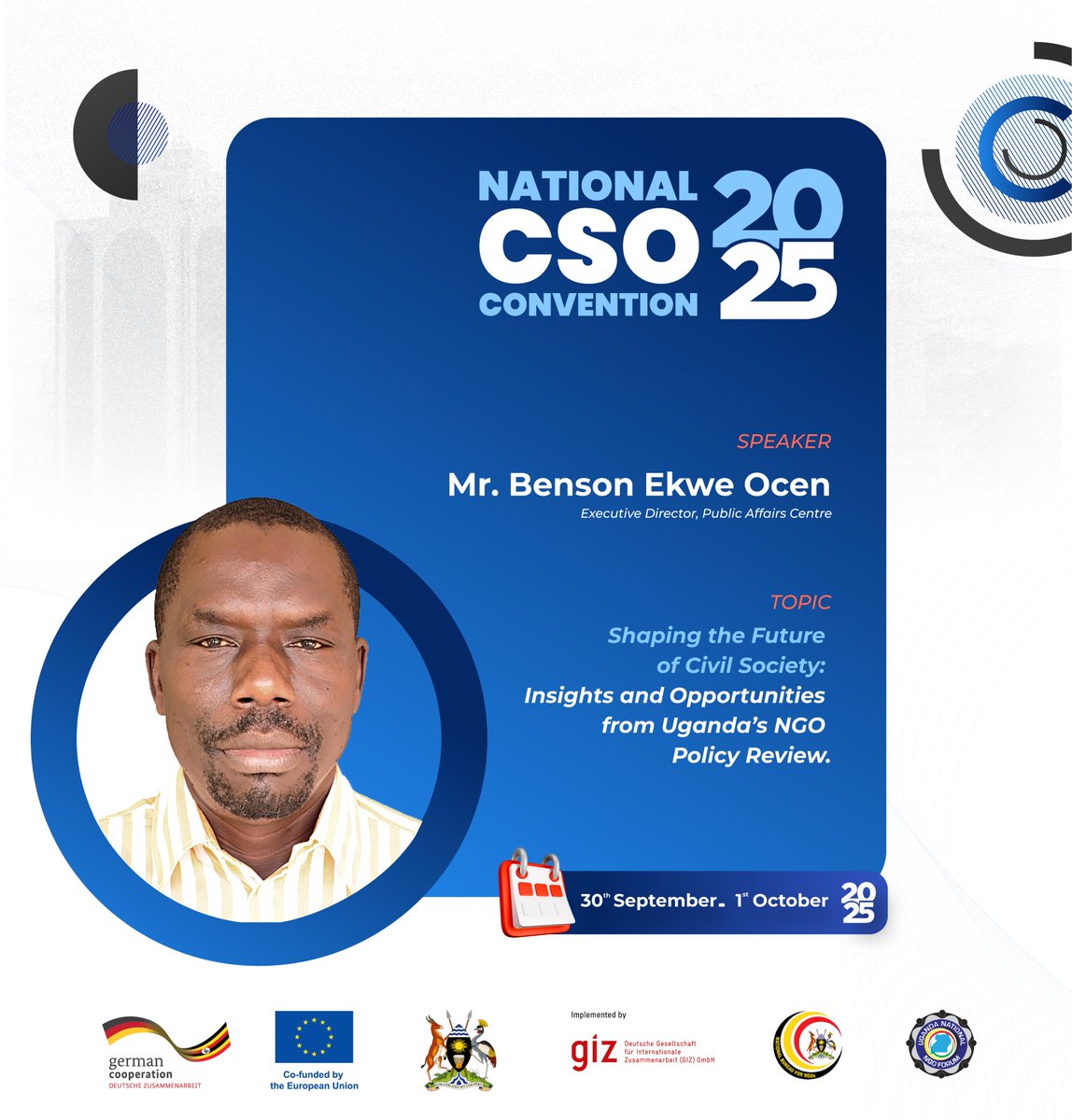 Uganda’s NGO Policy Review is reshaping civic space. 
Mr. Benson Ekwe Ocen shares insights &amp; opportunities for CSOs at #CSOConventionUG2025