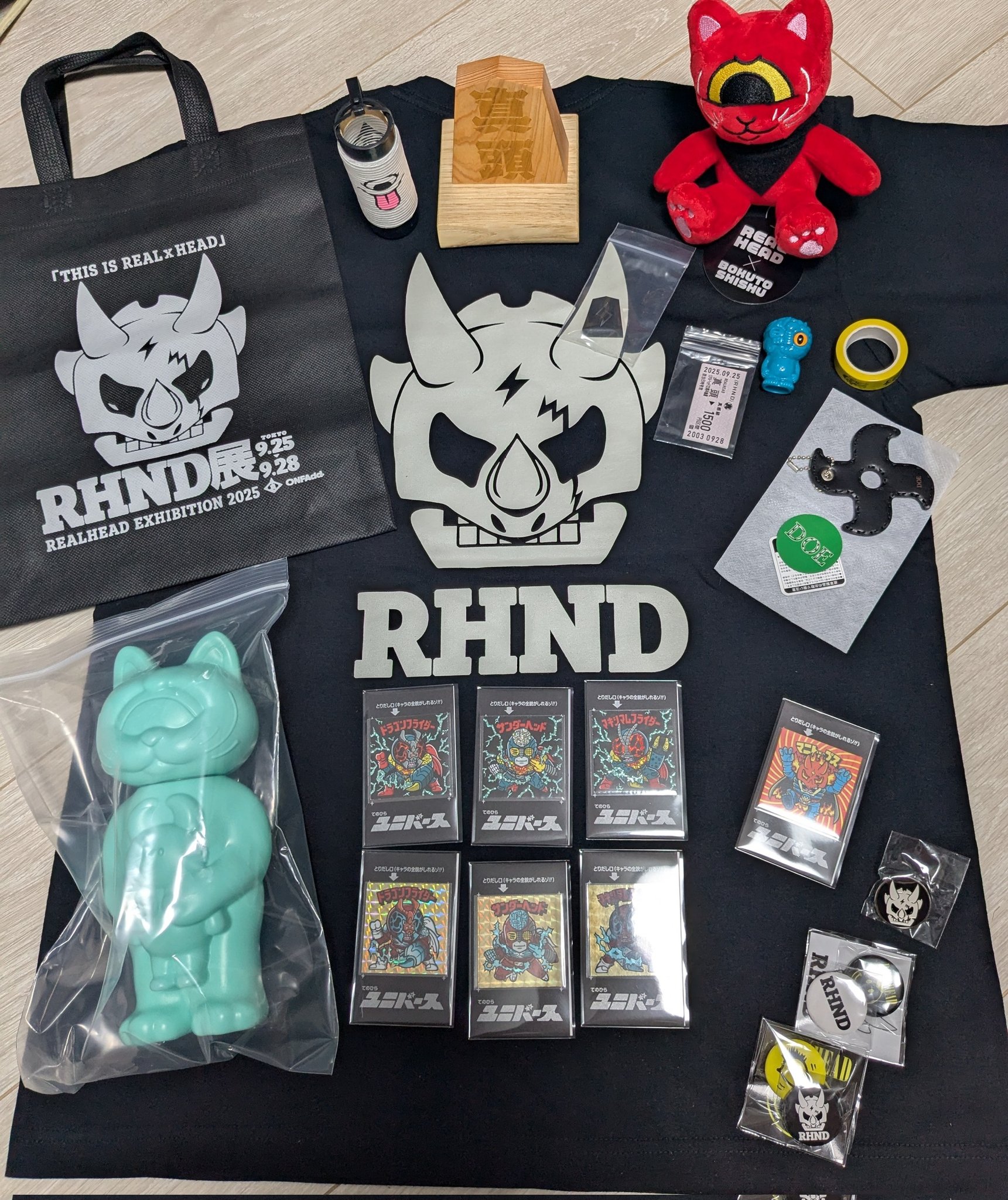 RHND展 第2弾トレカ ３５枚セット 入場特典２枚付き　リアルヘッド 真頭玩具 イベント情報】《RHND展 復活!初代真頭玩具》エポスカード特典の