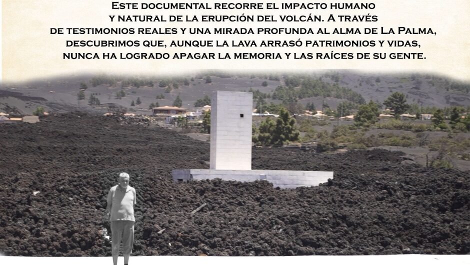 🎬 La erupción del #Tajogaite (2021), que arrasó el Valle de Aridane, transformó vida, paisaje e identidad.

“Raíces bajo la lava” explora el dolor y la pérdida a partir del testimonio de quien lo perdió todo pero logró mantener vivas memoria y raíces. 👉 vkm.is/raiceslava