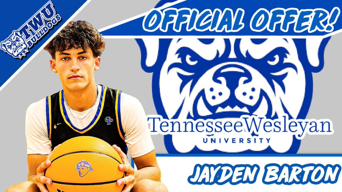 Jayden Barton (@jaydenbarton_) on Twitter photo After a great visit and great conversation with Coach Casey, Iβm proud to announce that I have received an offer from Tennessee Wesleyan! #AGTG
<a href="/gp_boyshoops/">Gatlinburg-Pittman Boys Basketball</a> <a href="/GPHSSports/">Gatlinburg-Pittman Athletics</a> <a href="/ScoutPCong/">Pablo Cong M.S.</a> <a href="/NBA_Jeremy1/">AJ</a> <a href="/KevinMoses38/">Kevin Moses LLC</a> <a href="/PrepHoopsTN/">Prep Hoops Tennessee</a> <a href="/CoachKhalilS/">Khalil Shakir π</a> After a great visit and great conversation with Coach Casey, Iβm proud to announce that I have received an offer from Tennessee Wesleyan! #AGTG
<a href="/gp_boyshoops/">Gatlinburg-Pittman Boys Basketball</a> <a href="/GPHSSports/">Gatlinburg-Pittman Athletics</a> <a href="/ScoutPCong/">Pablo Cong M.S.</a> <a href="/NBA_Jeremy1/">AJ</a> <a href="/KevinMoses38/">Kevin Moses LLC</a> <a href="/PrepHoopsTN/">Prep Hoops Tennessee</a> <a href="/CoachKhalilS/">Khalil Shakir π</a>