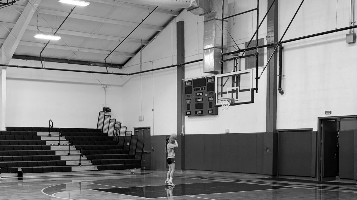 Morning shooting session before school.