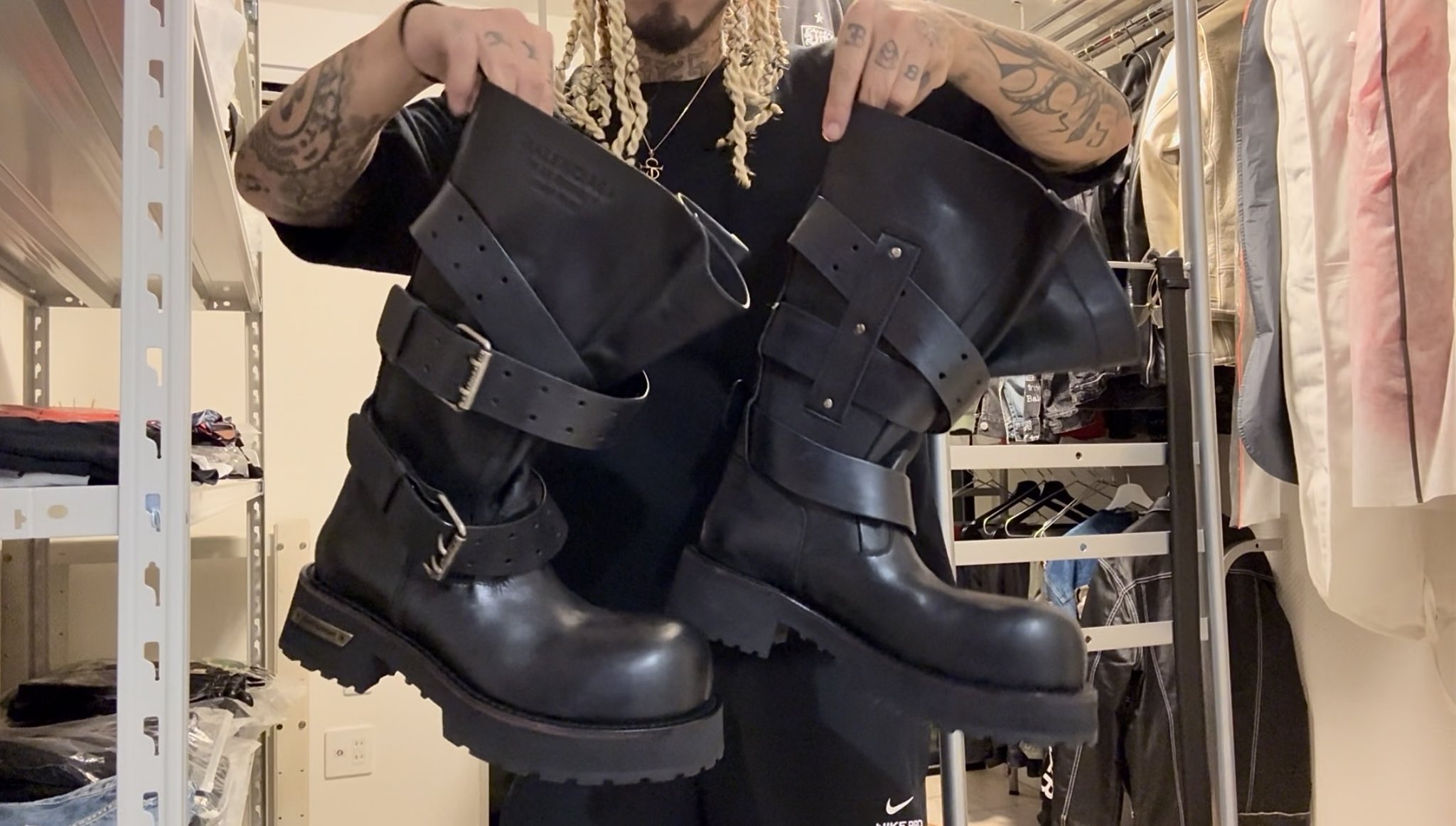 最終最大値下げ‼️貴重BALENCIAGAバレンシアガ　人気のブーツ37 中古・古着通販】BALENCIAGA (バレンシアガ) Steroid ブーツ