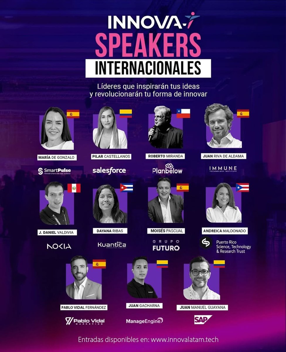 Estamos invitados a participar de este gran evento internacional innovaT 2025 que se realizará este 30 de septiembre y 1ro de Octubre en el hotel hilton coĺón. Los esperamos junto a nuestro CEO <a href="/RobertoMirandaN/">Astronauta Inmersivo Innovación & IA</a>  para compartir sobre las tendencias inmersivas e IA.