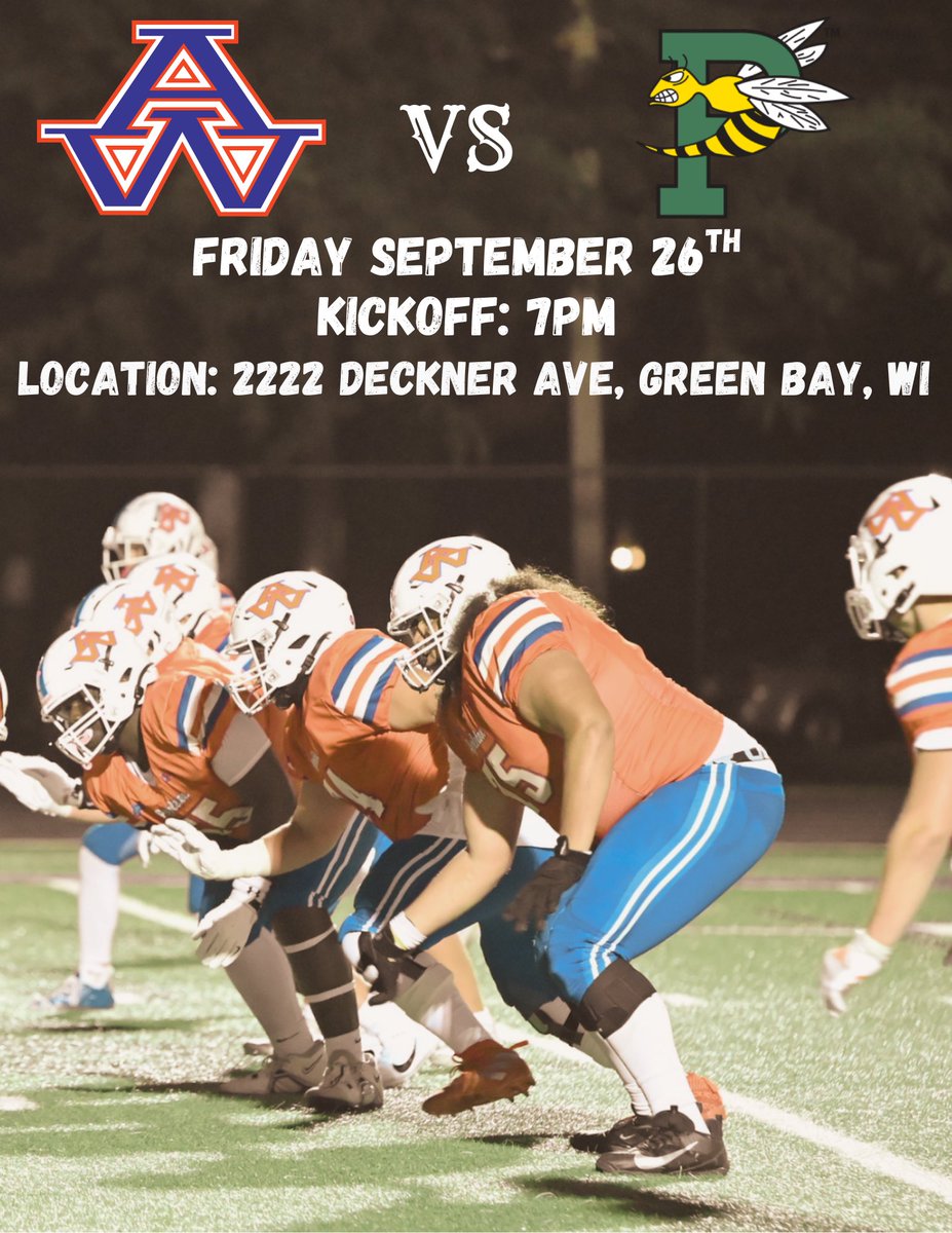 Tomorrow your Appleton West Terrors travel to Green Bay to take on Preble!