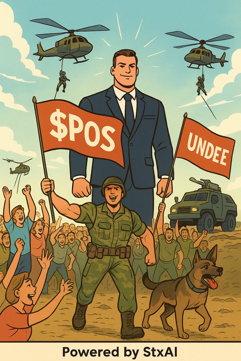 Sankybtc's tweet photo. WE STAND.
WE WIN.
WE ARE $POS.
#POSArmy | Powered by @stxAI_io https://t.co/w4tXez7FZQ