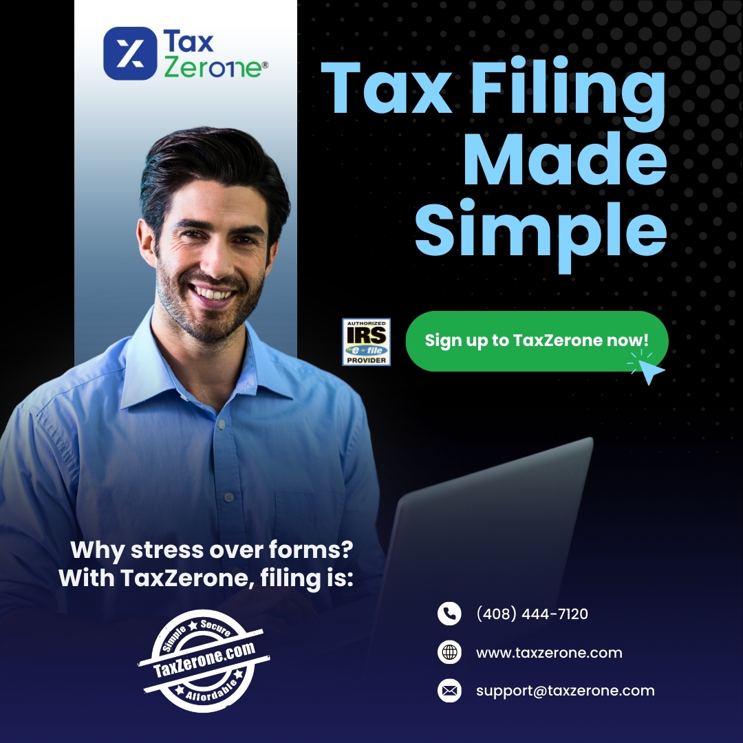 TaxZeroneUS's tweet image. ✨ Filing taxes doesn’t have to be complicated. With TaxZerone, you file smart, fast, and worry-free. 🚀
🌐 taxzerone.com
📞 (408) 444-7120
📧 support@taxzerone.com
#TaxMadeEasy #SmartFiling #IRS #TaxZerone #efile #USA #taxfiling