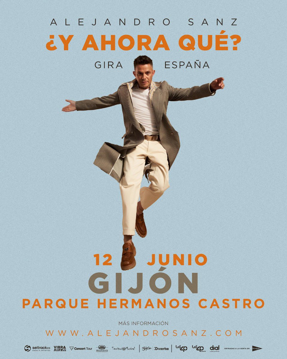 🎤 Alejandro Sanz regresa a Gijón/Xixón once años después en el marco de su gira ‘¿Y ahora qué?’ para arrancar el verano de 2026

El cantante visitará el Parque Hermanos Castro el viernes 12 de junio de 2026

ℹ️👉 gijon.es/es/noticias/al…