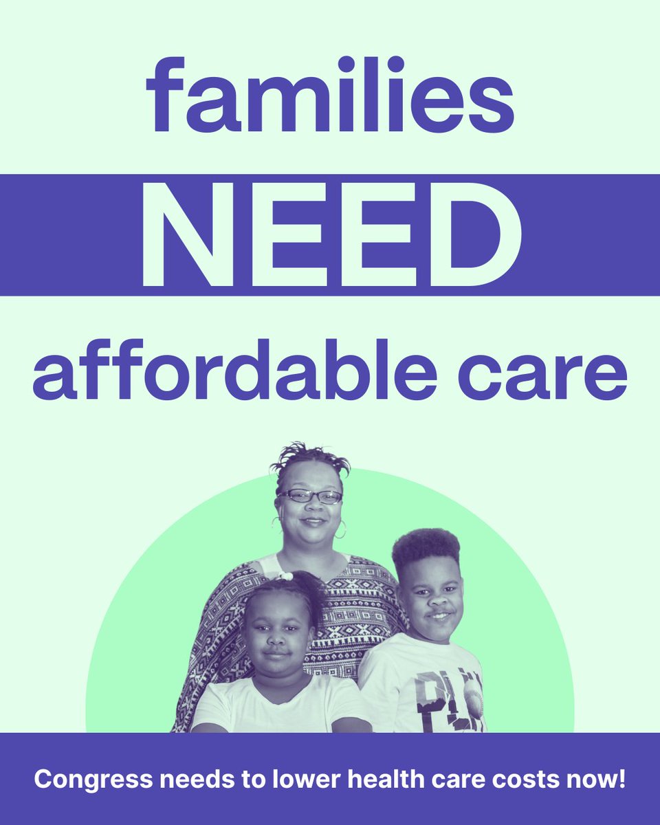 ACA Premium Tax Credits make health care affordable for 20M+ people. If they expire, millions won’t be able to get care. 

Join us in urging Congress to make health care tax credits permanent &amp; repeal the Medicaid cuts they passed in July: commcat.io/467vrRn 

#CareNotCuts