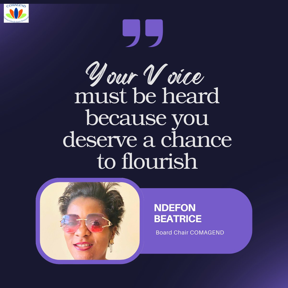 ActionGender's tweet image. ☮️ 𝐅𝐚𝐜𝐞𝐬 𝐨𝐟 𝐏𝐞𝐚𝐜𝐞 | @NdefonBeatrice 🩺   #feminist, #humanitarian &amp;amp; #peacebuilder, supports women&apos;s health across 🇨🇲’s conflict zones.

she empowers #women &amp;amp; #girls to shape lasting peace.  
✨ Peace is claimed, cultivated &amp;amp; carried forward. ❤️

#UNSCR1325 
@gnwp_gnwp