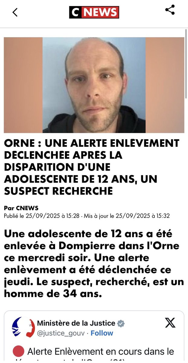 MickaelLaffont's tweet image. #orne 

Alerte enlèvement 

On a la tête du criminel cette fois ci
