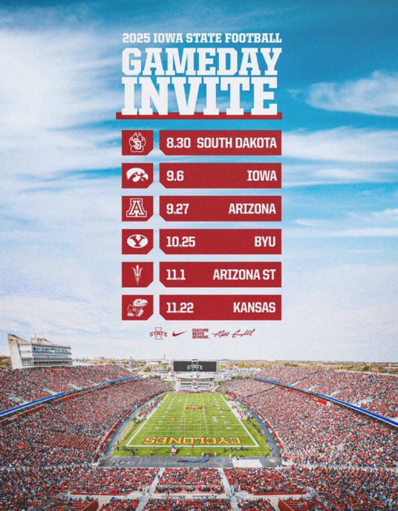 Excited to go to Iowa State this weekend! <a href="/CoachKelley52/">Dantrell Kelley</a> <a href="/CoachRasheed/">Eli Rasheed</a> <a href="/DerekHoodjer/">Derek Hoodjer</a>