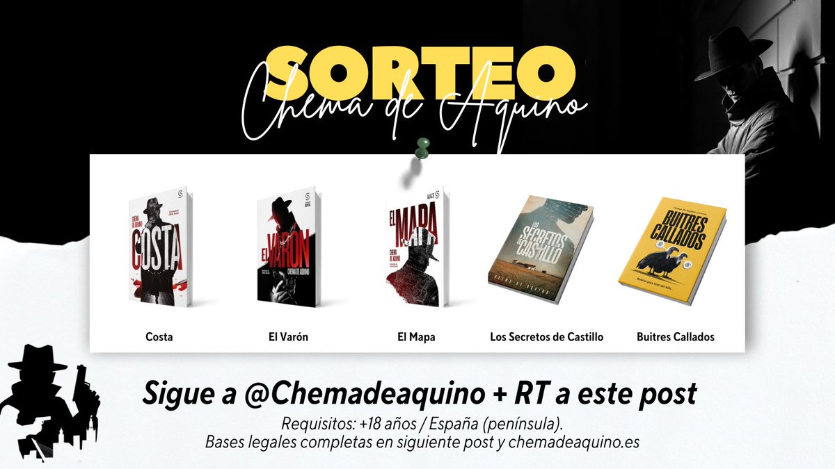 Para celebrar que somos más de 17.000 por aquí, SORTEO un pack con todas mis novelas. Ea.

Participar es FACILÍSIMO:
1) Seguirme.
2) RT a este tweet.

😳 ¿Y ya? 
😎 Y ya.

*Ganador: 5/oct
*Envío sólo a España (península).
*Mayores de 18 años.
*Bases legales en siguiente post.