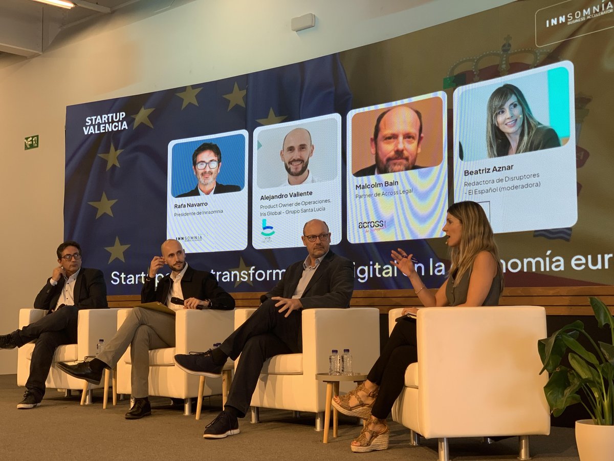 #AcrossOnStage | IA, startups y transformación digital en Europa.

Nuestro socio Malcolm Bain participó en una mesa redonda organizada por <a href="/Startup_VLC/">Startup Valencia</a> con motivo del 40º aniversario de la adhesión de España a la UE.

Una conversación clave sobre #IA, #startups y futuro digital.