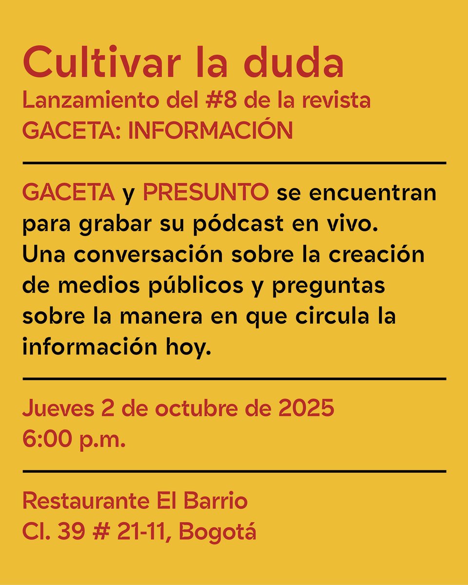 Revista GACETA tweet media