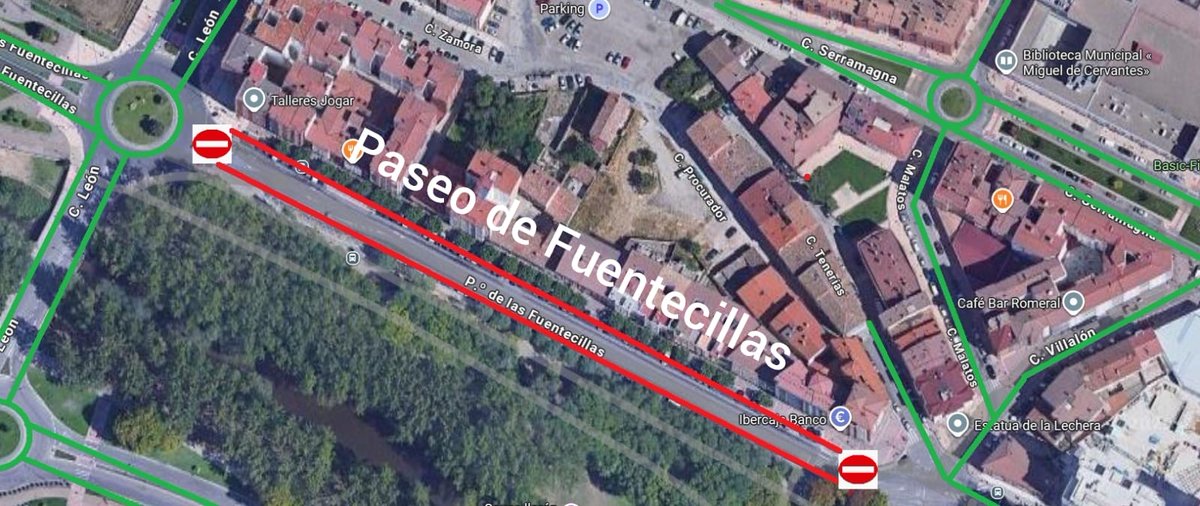 ℹ️ Corte de vías 🚧
Con motivo de la realización de trabajos de asfaltado se procederá a realizar el corte al tráfico...

🚧Mañana viernes 26 de septiembre. ➡️Paseo de Fuentecillas (entre c/ León y c/ Villalón).
⏰08:00 a 15:00

¡Disculpen las molestias y circulen con precaución!