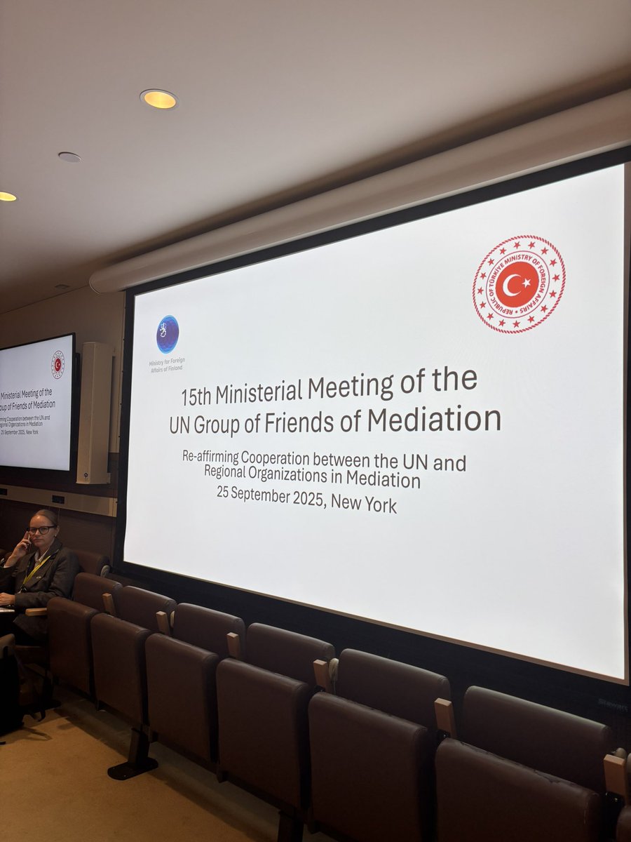 Thank you for a fruitful 15th Ministerial Meeting of the UN Group of Friends of Mediation 

Finland and Turkiye co-chair the Group.  

Finland underlines the importance of peace mediation as a bedrock of work for peace.
