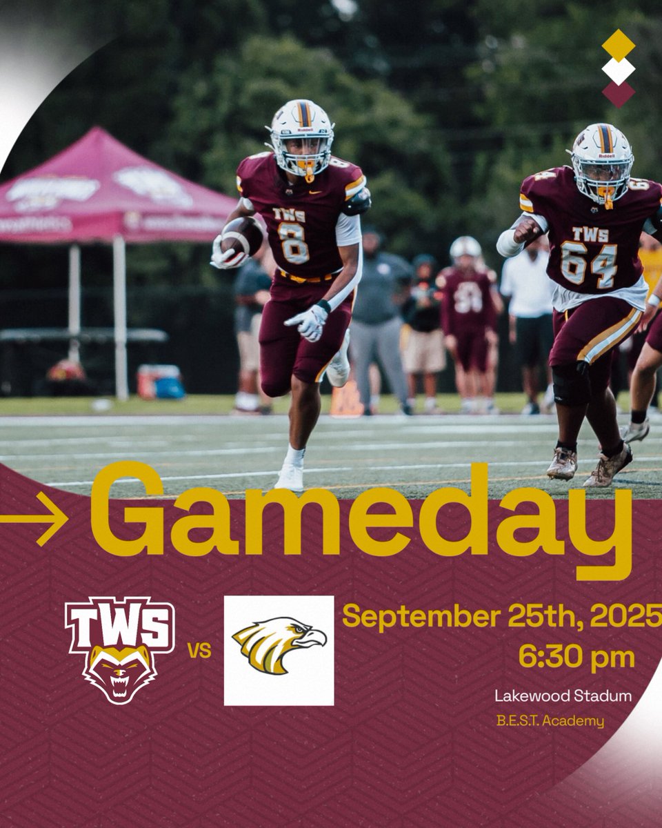 GAMEDAY! Let’s go Wolverines!!

🆚 B.E.S.T. Academy
⏰ 6:30 p.m.
📍 Lakewood Stadium
🎟️ GoFan App
📺 nfhsnetwork.com/events/atlanta…
